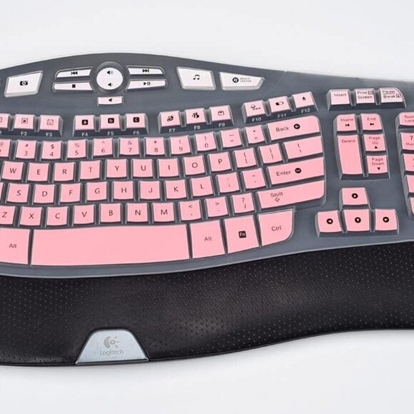 Keyboard Cover for Logitech K350 MK550 MK570 Wireless Wave Keyboard, Ultra Thin - Picture 3 of 6